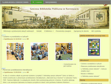 Tablet Screenshot of biblioteka-kornowac.pl